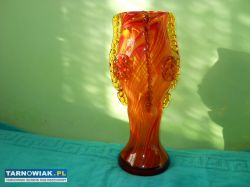 Flakon szklany 35cm. Huta Laura. - Obrazek 1