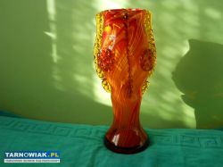 Flakon szklany 35cm. Huta Laura. - Obrazek 3