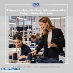 Osoba zastępująca Kierownika Szwalni - Obrazek 1