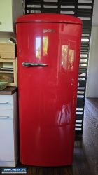 Lodówka czerwona retro Gorenje orb152r - Obrazek 1