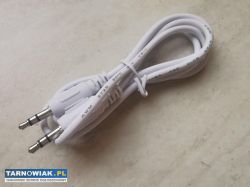 Kabel przewód mini-jack 3,5mm dł.80cm - Obrazek 1