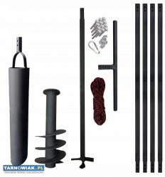 Wiertnica ręczna do studni 180mm 5m + szlamówka - Obrazek 1