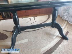 stół drewniany duży czarny rozkładany - Obrazek 2