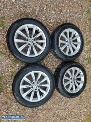 Alufelgi 17 VW Tiguan 5x112 Opony zimowe - Obrazek 1