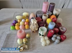 Świece, świeczki, ogarki nowe, używane ok. 9kg - Obrazek 1